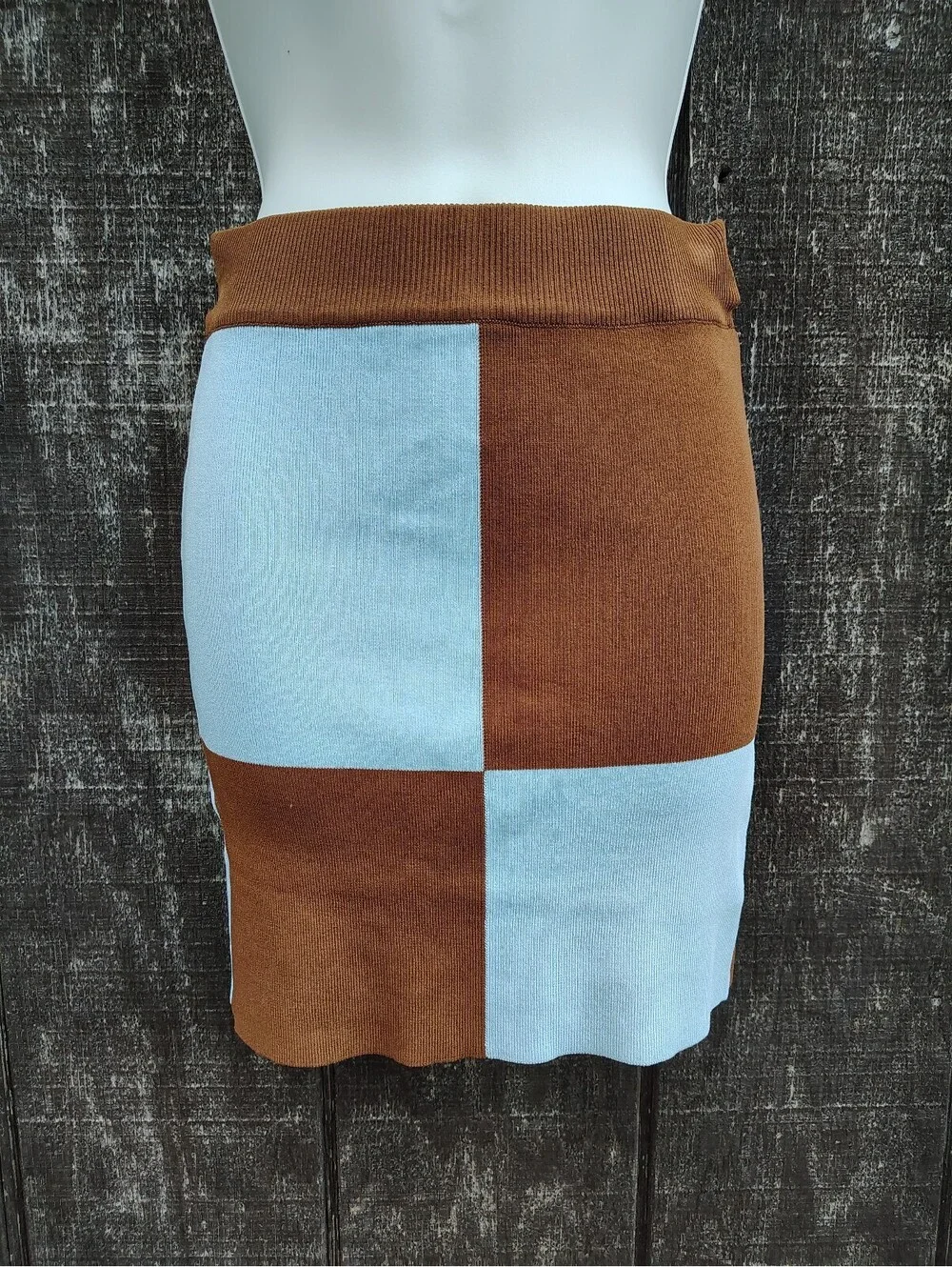 Oliviaceous Colorblock Skirt